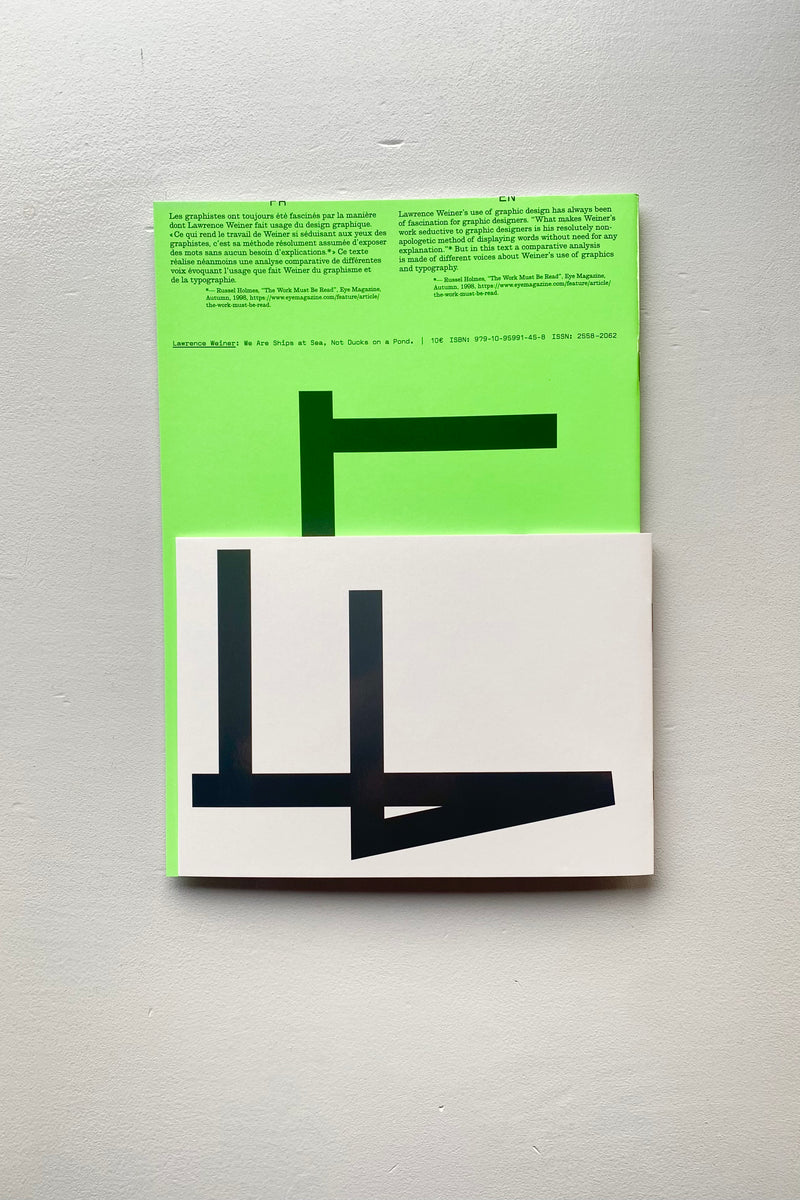 DUCKS ON A POND　ローレンス・ウェイナー DUCKS ON A POND ローレンス・ウェイナー DUCKS ON A POND ローレンス