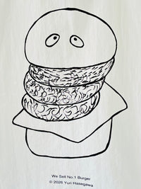 We Sell No.1 Burger BIG BURGER TOTE / Yuri Hasegawa