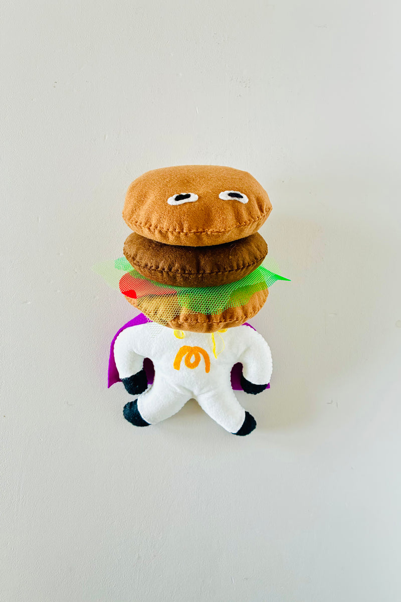 Yuri Hasegawa 長谷川有里 ぬいぐるみ ハンバーガー アートトイ We Sell No.1 Burger2026 (BURGER MAN) / Yuri Hasegawa - Utrecht