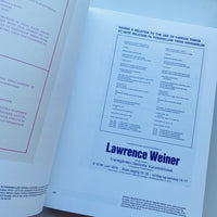 OF & ABOUT POSTERS THE LAWRENCE WEINER POSTER ARCHIVE (1965-2021) / Lawrence Weiner