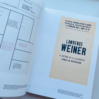 OF & ABOUT POSTERS THE LAWRENCE WEINER POSTER ARCHIVE (1965-2021) / Lawrence Weiner