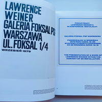OF & ABOUT POSTERS THE LAWRENCE WEINER POSTER ARCHIVE (1965-2021) / Lawrence Weiner