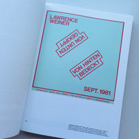 OF & ABOUT POSTERS THE LAWRENCE WEINER POSTER ARCHIVE (1965-2021) / Lawrence Weiner