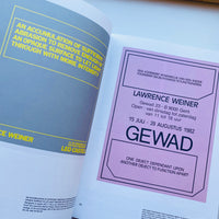 OF & ABOUT POSTERS THE LAWRENCE WEINER POSTER ARCHIVE (1965-2021) / Lawrence Weiner